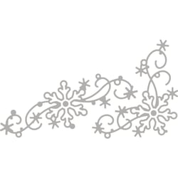 Poch. à  estamp. Kit: Floc. de neige décor. , 3,2-9,3cm, 2pces