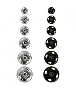 Boutons pression n°7 noirs X 12 - Distrifil 7 Noir