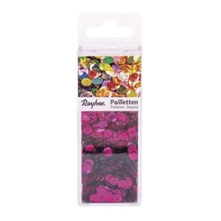 Rayher - Sequin bombés 6mm Rose violet 4000 pièces