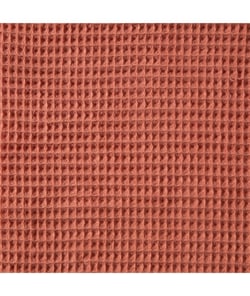 Tissu coton Nid d'Abeille de 150 cm de largeur Marsala Orange vendu par 50 cm