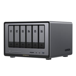 Serveur NAS UGREEN - DXP6800 Pro - Aluminium - 8021791 - Gris anodisé - 6,161 kg