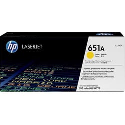 Toner laser HP 651A - Jaune - Capacité 16 000 pages - CE342A