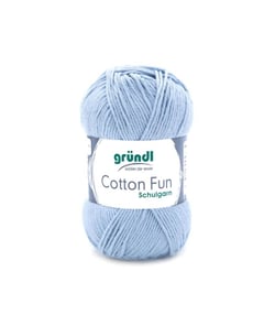 Fil à tricoter COTTON FUN - Gründl - certifié Oeko-Tex 36 Bleu