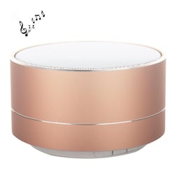 Mini Enceinte Bluetooth PortableAvec Micro Intégré Et LED Supporte Appels Mains-Libres Et Carte TF 32GB Or YONIS