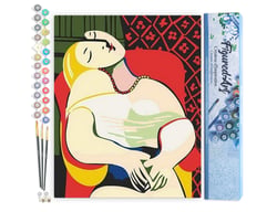 Peinture par Numéro Figured'Art - Picasso Le Rêve - Kit de Loisir Créatif DIY Numéro d'Art Complet - 40x50cm sans châssis en bois