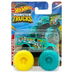 Monster trucks too s'cool - véhicule miniature vert - echelle 1.70 - MATTEL