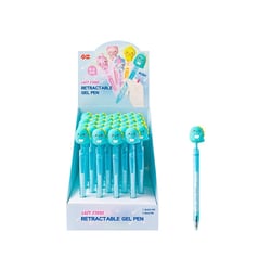 Stylo Gel Animaux Kawaii 3D Rétractable Encre Bleue - Dino