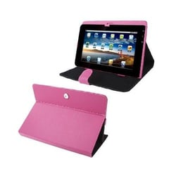 Housse Tablette Tactile Universelle 10.1' Simili Cuir Mode Portrait Paysage Rose YONIS