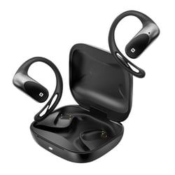 Swissten Écouteurs Sport Bluetooth Oreillette Ouverts Conduction Aérienne Certifiés IP54 Noir
