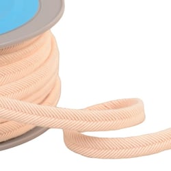 Double cordon fils 10mm écru au mètre