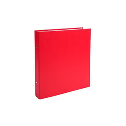 Classeur - Petit format - Rouge - 17x22cm - 2 anneaux - Dos 25mm - Cartonné