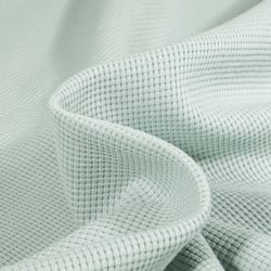 Tissu Jersey Nid d'abeille uni Vert menthe clair