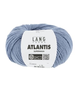 Pelote de laine vierge ATLANTIS - Lang Yarns 0033 bleu