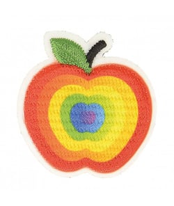 Ecussons Thermocollant Pomme Multicolore 3,1 X 3,5 cm - Mediac 01 Multicolore