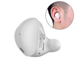 Ecouteurs Bluetooth Mini Sans Fil Confortables Sport Son Stéréo Portable Blanc YONIS
