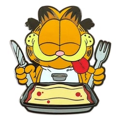 Garfield - Pin's Garfield Dîner de Lasagnes 5 cm