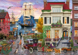 Puzzle 1000 pièces - Bateau dans le Port - Schmidt Spiele