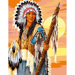 Princesse - Canevas antique L'indien 50x65cm