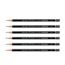 Lot de 6 crayons graphite - TOMBOW - MONO 100 H