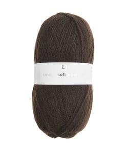 Fil de laine à tricoter Creative Soft Wool Aran - 100GR - Rico Design 38 Chocolat