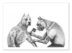 Affiche 30 x 40 cm - The tattooist - Mike Koubou