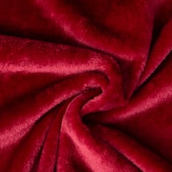Tissu Doudou uni Bordeaux
