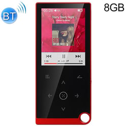 Lecteur MP4 8GB Bluetooth Écran Tactile 2.4 Pouces Audio Vidéo Haute Définition Rouge YONIS