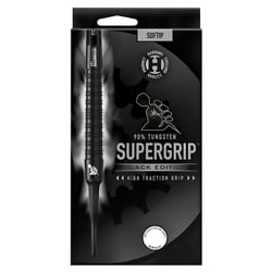 Fléchettes Supergrip 90 Black Edition pointe plastique 18g - Harrows