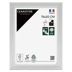 Cadre photo Perle gris clair 15x20 cm