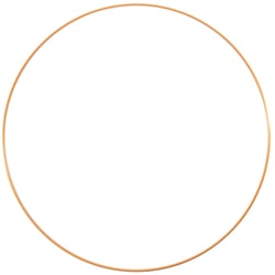 Anneau en métal - Ø 60 cm x 3,8 mm - Doré - Vaessen Creative