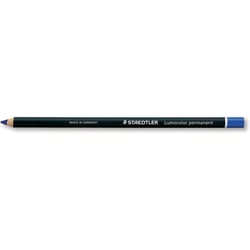 Crayon - permanent - Bleu - Tous supports - Staedtler - LumoColor Glasochrom