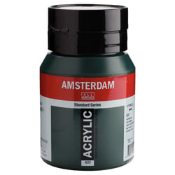 Peinture Acrylique - Vert de vessie - 623 - Amsterdam - Pot de 500ml