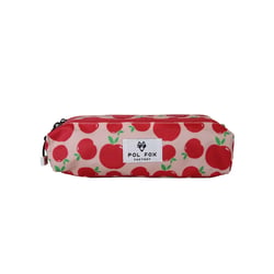 Trousse 2 compartiments POL FOX – Rose/Rouge – POMPOM