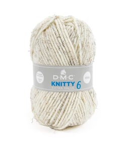 Fil à tricoter Knitty 6 - 100GR - DMC Just Knitting Ecru Chiné (930)