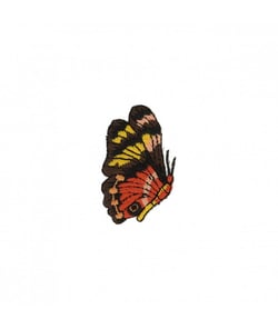 Ecussons Thermocollant Papillons 3,5 X 4,5 cm - Mediac Rouge
