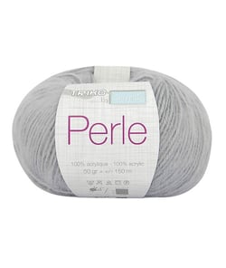 Fil À Tricoter PERLE - Distrifil 10 Gris