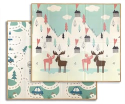 Tapis de jeu pliable  Cerf Pastel