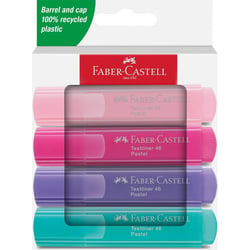 Etui de 4 surligneurs TL 1546 Faber-Castell assortiment pastel