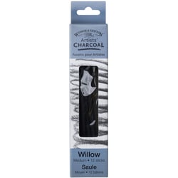Fusains - Noir - Moyen - Boîte de 12 fusains - Winsor et Newton