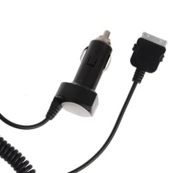 Chargeur Auto Apple Ipad 1 2 3 Ipod Iphone 3G 3Gs 4S 5 Allume Cigare 12 24V Noir
