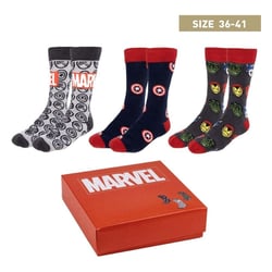 Marvel - Pack 3 paires de chaussettes Avengers 35-41