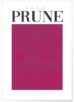 Affiche Rose prune | A3 : 29,7x42cm
