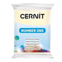 Pâte polymère - Opaque - A cuire - Pâte à modeler - Champagne - Bloc de 56g - Cernit - Number one