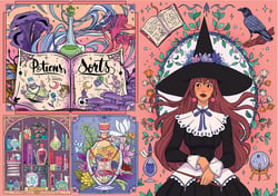 Puzzle 1000 pièces - L'Atelier des Sortilèges - Hachette