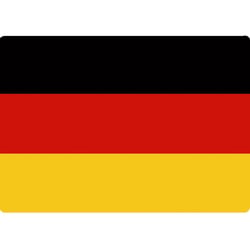 Tapis de souris drapeau Allemand 27 x 19 cm