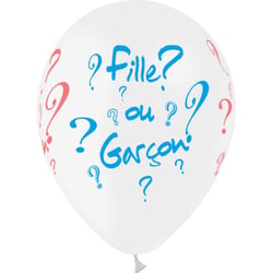 8 Ballons Fille ou Garçon ?