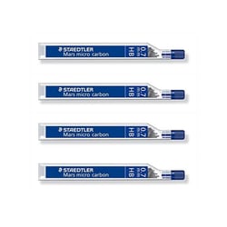 Lot de 4 étuis de 12 mines STAEDTLER Mars micro carbon - 0,7 mm - HB