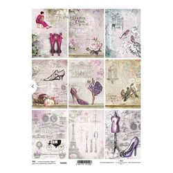Tags éléments décoratif en papier à découper scrapbooking VINTAGE 0084