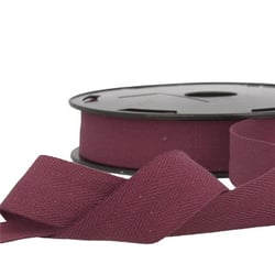 Bobine 50m sergé coton Prune