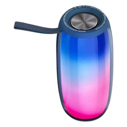 Enceinte Waterproof Bluetooth 5.0 Son Haute Fidélité Lumière RGB Autonomie 6h Bleu YONIS